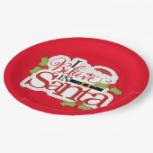 Ik geloof in de kerstman papieren bordje (Gekanteld)