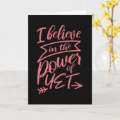 Ik geloof in de kracht van het Gezegde van de leer Kaart (Gele Bloem)