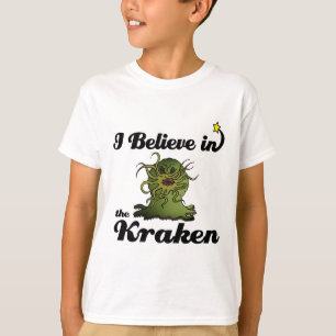 ik geloof in de kraken t-shirt