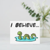 Ik geloof in de Loch Ness Monster Briefkaart (Staand voorkant)