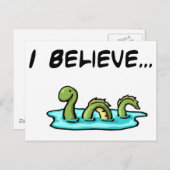 Ik geloof in de Loch Ness Monster Briefkaart (Voorkant / Achterkant)