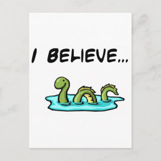 Ik geloof in de Loch Ness Monster Briefkaart