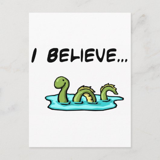 Ik geloof in de Loch Ness Monster Briefkaart (Voorkant)