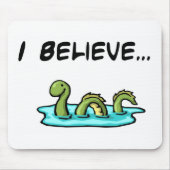 Ik geloof in de Loch Ness Monster Muismat (Voorkant)