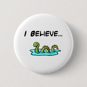 Ik geloof in de Loch Ness Monster Ronde Button 5,7 Cm