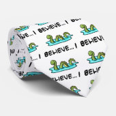 Ik geloof in de Loch Ness Monster Stropdas (Opgerold)