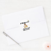 ik geloof in de lunch op school ronde sticker (Envelop)