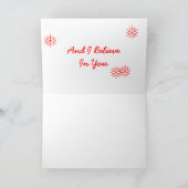 Ik geloof in de magie van de Kaart van de kerstman (Binnen)