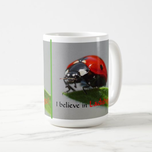 Ik geloof in de Mok van Ladybugs (Voorkant rechts)
