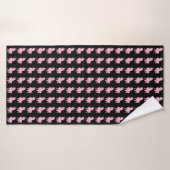 Ik geloof in de onzichtbare roze eenhoorn. badhanddoek (Badhanddoek)