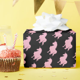 Ik geloof in de onzichtbare roze eenhoorn. cadeaupapier