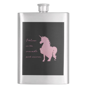 Ik geloof in de onzichtbare roze eenhoorn. flacon