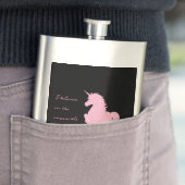 Ik geloof in de onzichtbare roze eenhoorn. flacon (Voorbeeld)