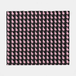 Ik geloof in de onzichtbare roze eenhoorn. fleece deken