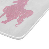 Ik geloof in de onzichtbare roze eenhoorn. snijplank (Hoek)