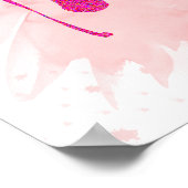 Ik geloof in de roze Waterverf Audrey Hepburn Quot Poster (Hoek)