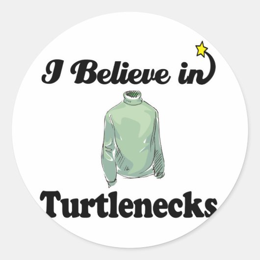 ik geloof in de turbulentie ronde sticker (Voorkant)
