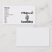 ik geloof in de was visitekaartje (Voorkant / Achterkant)