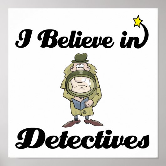 ik geloof in detectives poster (Voorkant)