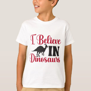 Ik geloof in dinosaurus t-shirt
