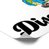 ik geloof in disco - eenden poster (Hoek)