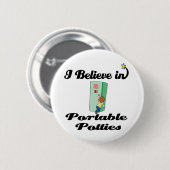 ik geloof in draagbare potten ronde button 5,7 cm (Voorkant /achterkant)