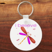 Ik geloof in Dragonflies Sleutelhanger (Voorkant)