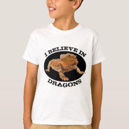 "Ik geloof in Dragons" met de hoofddraak T-shirt