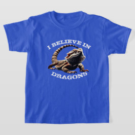 "Ik geloof in draken" met baardagaam T-shirt