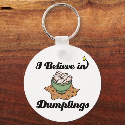 ik geloof in dumplings sleutelhanger (Voorkant)