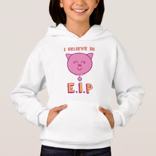 Ik geloof in E.I.P Girls' Hoodie (Voorkant)