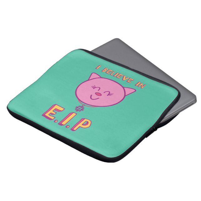 Ik geloof in E.I.P.-laptophoes Laptop Sleeve (Voorkant top)