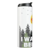 Ik geloof in een asteroïde Tumbler Thermosbeker (Gedraaid links)