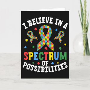 Ik geloof in een spectrum van mogelijkheden Autism Kaart