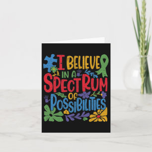 Ik geloof in een spectrum van mogelijkheden voor a kaart