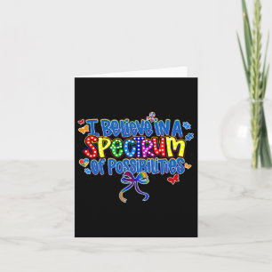Ik geloof in een spectrum van mogelijkheden voor a kaart