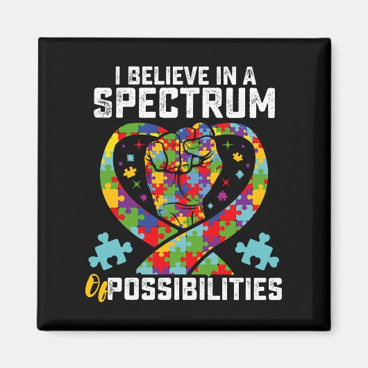 Ik geloof in een spectrum van mogelijkheden voor a magneet (Voorkant)