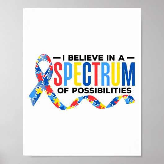 Ik geloof in een spectrum van mogelijkheden voor a poster (Voorkant)