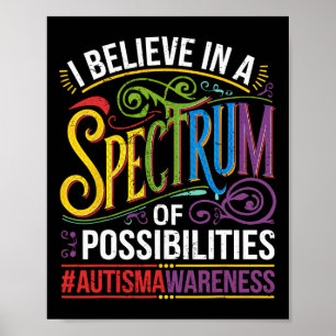 Ik geloof in een spectrum van mogelijkheden voor a poster