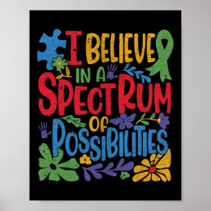 Ik geloof in een spectrum van mogelijkheden voor a poster