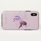 Ik geloof in eenhoorns en kerstmis Case-Mate iPhone case (Achterkant (horizontaal))