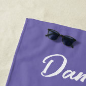 Ik geloof in eenhoorns regenboog Volg je dromen Strandlaken (In situ)