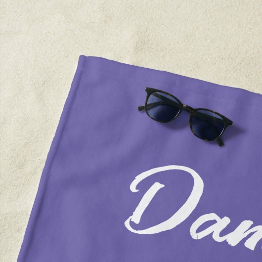 Ik geloof in eenhoorns regenboog Volg je dromen Strandlaken (In situ)