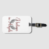 Ik geloof in engelen bagagelabel (Voorkant (horizontaal))