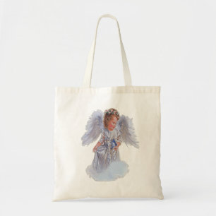 Ik geloof in engelen boodschappentas tote bag