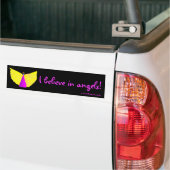 Ik geloof in engelen! bumpersticker (Op Truck)