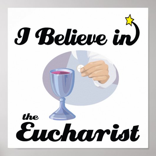 ik geloof in eucharist poster (Voorkant)