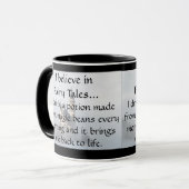 Ik geloof in Fairy Tales - Koffie elke ochtend Mok (Voorkant links)