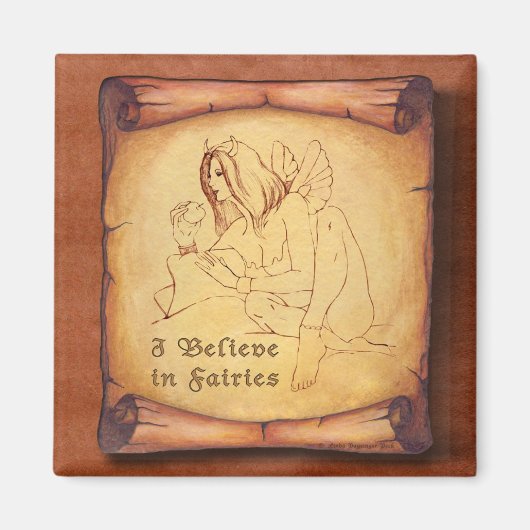 Ik geloof in feeën schets magneet (Voorkant)