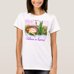 "Ik geloof in feesten!" Dames basic T-shirt